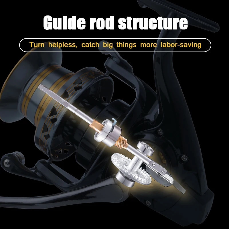 Huidiao ribolovna rola 12000 10000 9000 Metail Line Cup 30KG Max Drag Shot Long Shot Saltwater Spinning Reel Rola