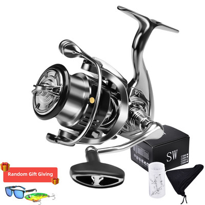 SW Flagship15KG MaxDrag Spinning Wheel Telecomanda turnate Accesorii pentru mulinete de pescuit din metal Carrete de pesca1000-3000 Series Allwaters