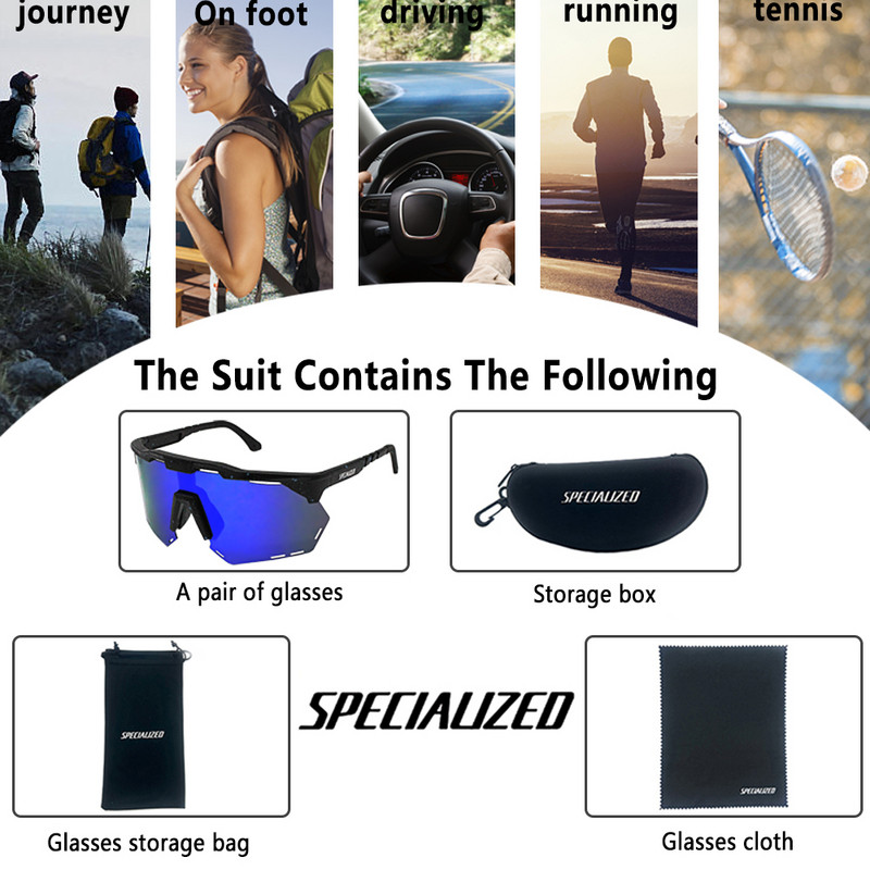 SPECIAUZED Riteņbraukšanas Saulesbrilles Vīriešu Sieviešu Mtb Velosipēdu Brilles UV400 Polarizētas Makšķerēšanas Aizsargbrilles Fotohromas Velosipēdu aizsargbrilles