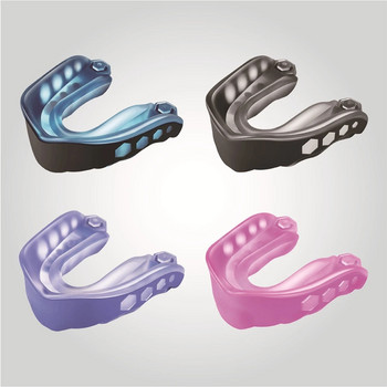 1PC Gel Max Mouth Guard Professional Sport Mouthguard Soft Mouthpiece Protect Bracks for Football Boxing MMA All Contact Sport