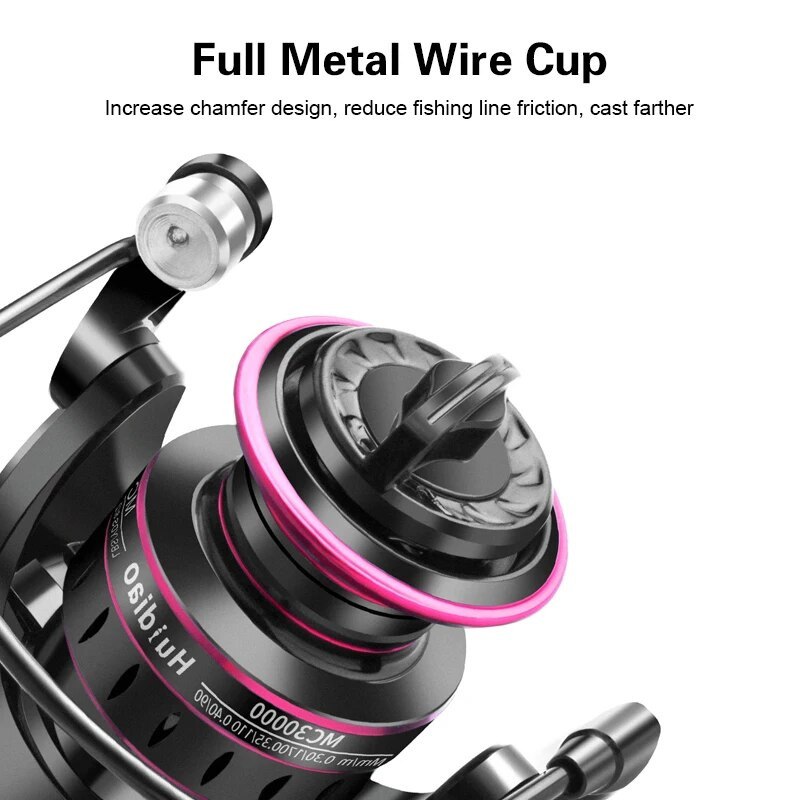 Huidiao Fishing Reels 5.2:1 Durable Gear MAX Drag 10KG Spinning Reel Ανθεκτικό μεταλλικό βραχίονα ψαρέματος Καρούλι ψαρέματος γλυκού νερού αλμυρού νερού