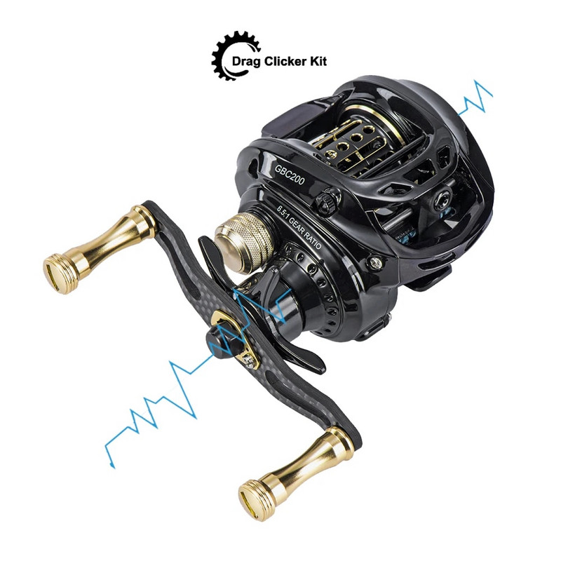 SOLOKING GBC200 Baitcasting Reel Ultralight BFS Reel Carbon body 6,5 ülekandearv 5KG Drag Power 7 Bearing Reel