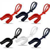 Futbola mutes aizsargs ar lūpu aizsardzību Mutes aizsargs ar siksniņu mutes aizsargu Basketbola karatē regbija boksa piederumi