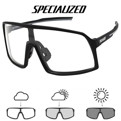 Dviračių akiniai Fotochrominiai akiniai nuo saulės Vyrai Moteriški Kalnų dviračių akiniai Nauji Važiavimo dviračiu Lauko Sporto Akiniai žygiams