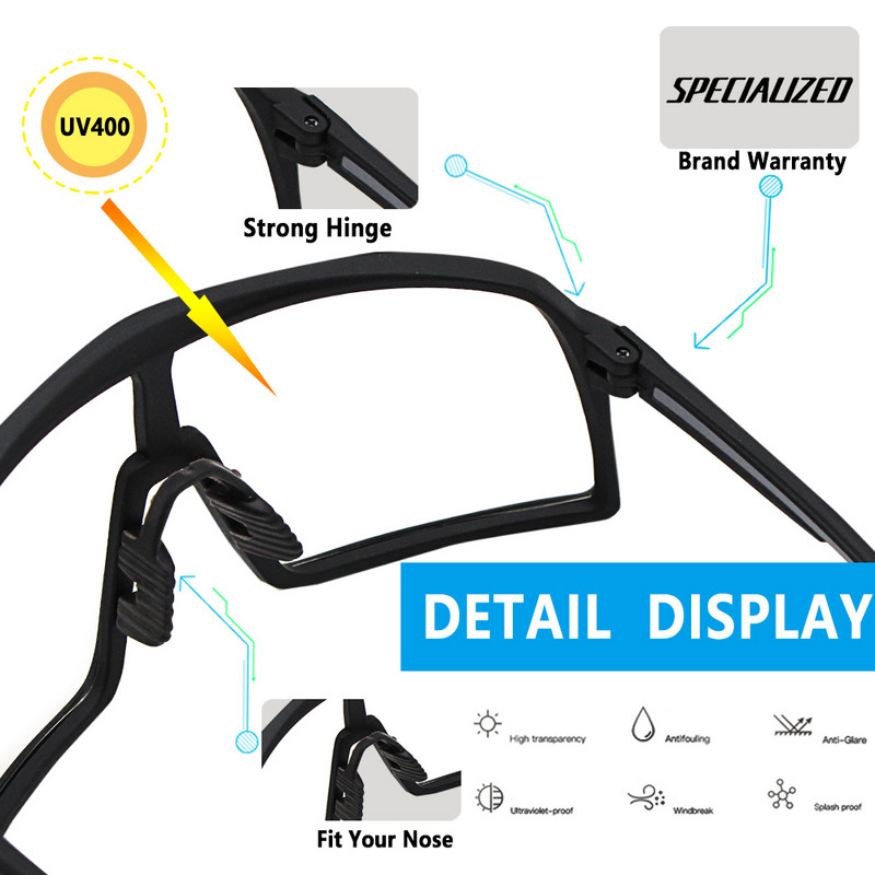Riteņbraukšanas brilles Fotohromas Saulesbrilles Vīriešu Sieviešu Kalnu velosipēdu Ceļu brilles Jaunas Riteņbraukšana Āra Sports Pārgājienu aizsargbrilles