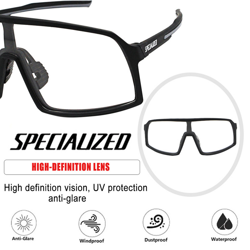 Riteņbraukšanas brilles Fotohromas Saulesbrilles Vīriešu Sieviešu Kalnu velosipēdu Ceļu brilles Jaunas Riteņbraukšana Āra Sports Pārgājienu aizsargbrilles