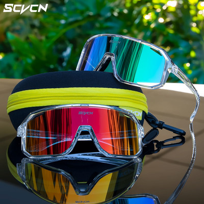 SCVCN dviračių akiniai Vyriški MTB dviračių akiniai nuo saulės Lauko sportiniai akiniai dviračiams Moteriški akiniai plento dviračiams UV400 bėgimo akiniai