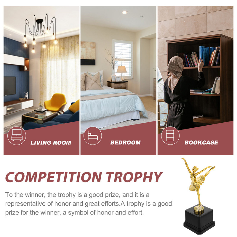 Ballet Dance Trophy Cup Gold Award Trophy Cups Plastic Trophies Party Favors