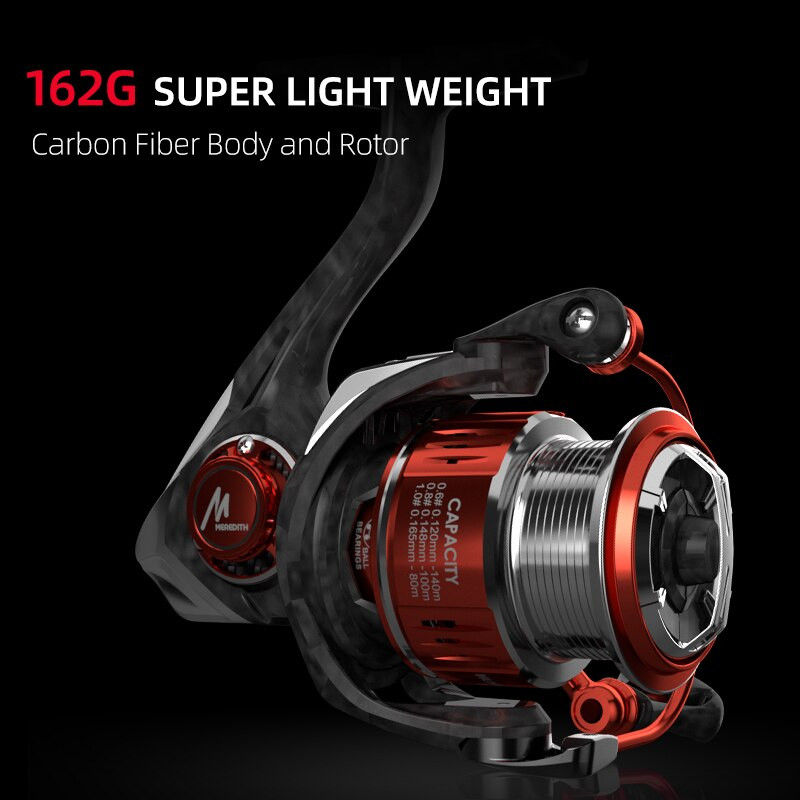 MEREDITH ZE Series Spin Finesse System Spinning Roel 5KG Max Drag 8BB+1RB 5,2:1 Αναλογία μετάδοσης 160g Βάρος καρούλι ψαρέματος