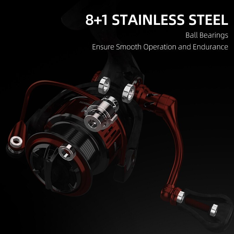 MEREDITH ZE Series Spin Finesse System Spinning Roel 5KG Max Drag 8BB+1RB 5,2:1 Αναλογία μετάδοσης 160g Βάρος καρούλι ψαρέματος