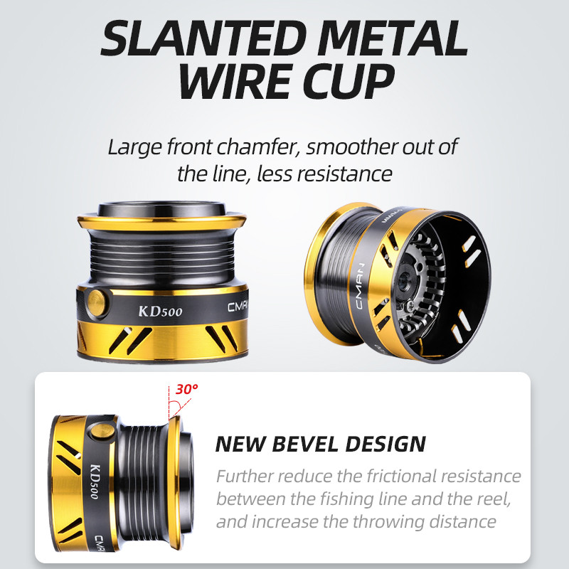 BEARKING Zīmols ST sērija 7BB Nerūsējošā tērauda gultnis 5.4:1 Makšķerēšanas spoles vilkšanas sistēma 6Kg Max Power Spinning Wheel Makšķerēšanas spole