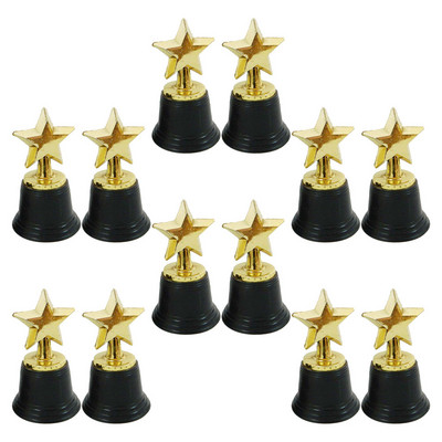 12 τμχ Miniature Star Trophy Παιδικά Μετάλλια Παιδικού Ποδοσφαίρου Παιδικά Τρόπαια Πλαστικό Έξοχο Βραβείο Τρόπαιο Κύπελλο