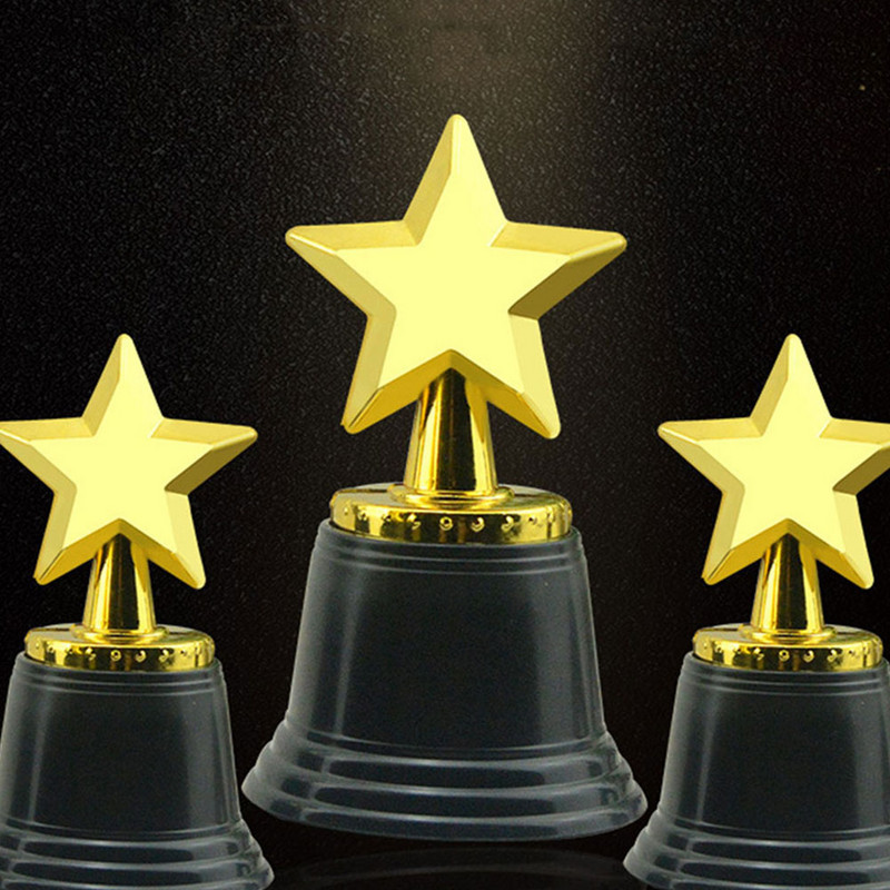 12 τμχ Miniature Star Trophy Παιδικά Μετάλλια Παιδικού Ποδοσφαίρου Παιδικά Τρόπαια Πλαστικό Έξοχο Βραβείο Τρόπαιο Κύπελλο
