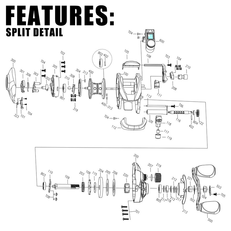 LED-ekraan elektrooniline kalapüügirulli söödavalamine suure kiirusega 7,2:1 10 kg lohistamisega veekindel merevee jigging valatud trumli rataste valamine