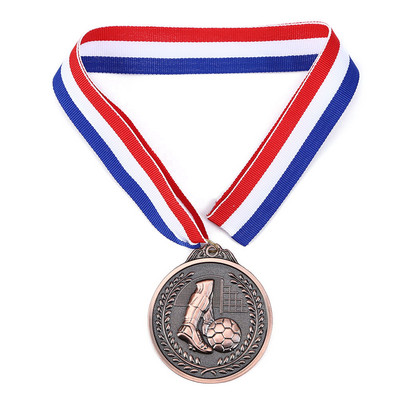 Ποδοσφαιρικοί Αγώνες Παιχνίδια Έπαθλα Μετάλλια Πρακτικός Σχολικός Αθλητισμός Αναμνηστικό Χρυσό Ασημένιο Χάλκινο Μετάλλιο για Αναμνηστικό Δώρο