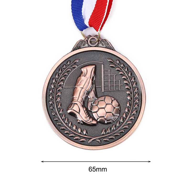 Ποδοσφαιρικοί Αγώνες Παιχνίδια Έπαθλα Μετάλλια Πρακτικός Σχολικός Αθλητισμός Αναμνηστικό Χρυσό Ασημένιο Χάλκινο Μετάλλιο για Αναμνηστικό Δώρο
