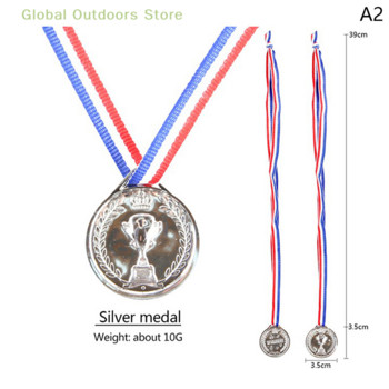 10 τμχ Παιδικά Παιδιά Ψεύτικα χρυσά πλαστικά Νικητές Μετάλλια Βραβεία Αθλητικού Παιχνιδιού Βραβεία Παιχνίδια για Παιδικό πάρτι Ταινία Σκουπ γκλιτερ μετάλλιο