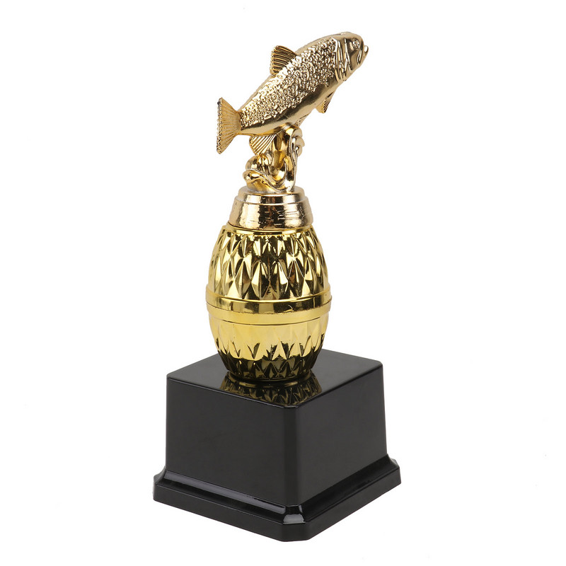 Zivju galda rotājumi futbola figūriņas Mini zivtiņas statuja zelta trofejas kauss basketbola trofeja lielā plastmasas trofeja balvas kausa trofeja
