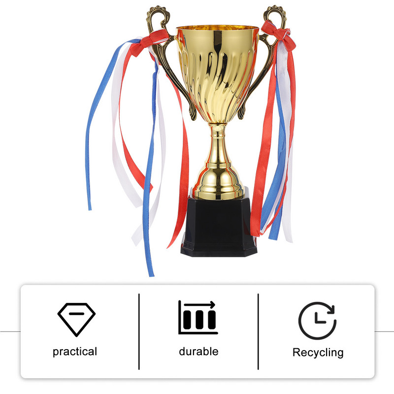 Trophy Cups Metal Sports Trophies Award Trophy Cup για τη νίκη Βραβείων Διαγωνισμοί Τελετή και Δώρο Ευγνωμοσύνης 24 5cm