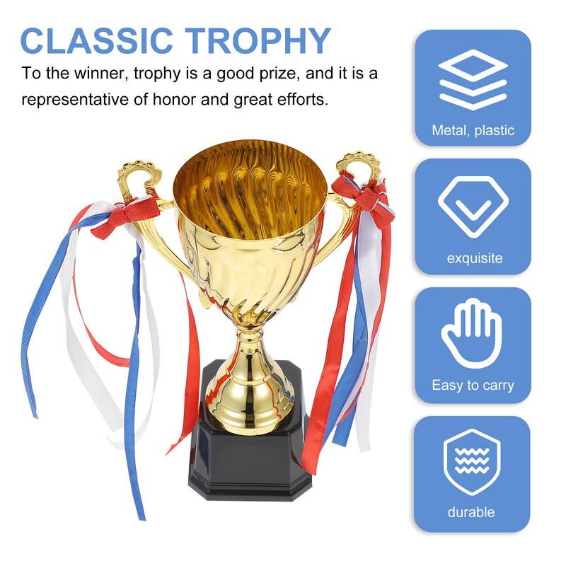 Trophy Cups Metal Sports Trophies Award Trophy Cup για τη νίκη Βραβείων Διαγωνισμοί Τελετή και Δώρο Ευγνωμοσύνης 24 5cm