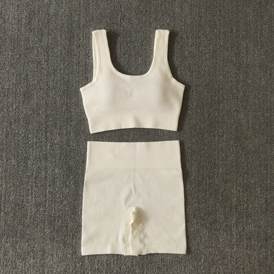 WAREBALL 2GAB sieviešu jogas komplekts sporta zāles komplekts Seksīgs krūšturis bezšuvju sporta šorti treniņam, skriešanas apģērbs, sporta zāle, apģērbs, sporta tērps