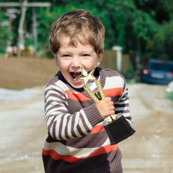 Παιδικό τρόπαιο ποδοσφαίρου Παιδικά βραβεία δώρο Κύπελλο Γιορτή Διακόσμηση Πάρτι Πλαστικό Πεντάγραμμο Τελετή Διαγωνισμού