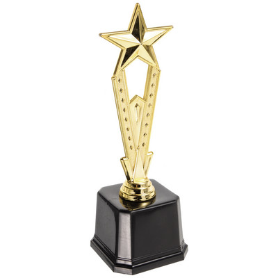 Laste trofee jalgpalli laste auhind Gift Cup Celebration Decor Party Plastikust pentagrammi kujuga võistluse trofeed