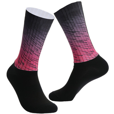 2023 New Bike Team Aero Socks Bezšuvju pretslīdes riteņbraukšanas zeķes šosejas velosipēdu zeķes āra sacīkšu velosipēdu zeķes