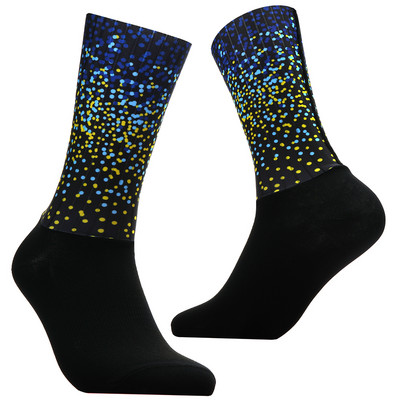 2023 New Bike Team Aero Socks Bezšuvju pretslīdes riteņbraukšanas zeķes šosejas velosipēdu zeķes āra sacīkšu velosipēdu zeķes