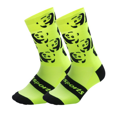 DH SPORTS Profesionālās riteņbraukšanas zeķes Augsti foršas garas kalnu velosipēdu zeķes Outdoor Sport Kompresijas zeķu izpārdošana Skriešanas zeķu izpārdošana