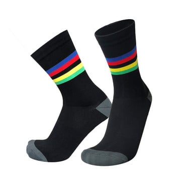 Нови чорапи за колоездене Letter Sports Socks Дишаща компресия Outdoor Pro Competition Bike Socks Men Calcetines Ciclismo