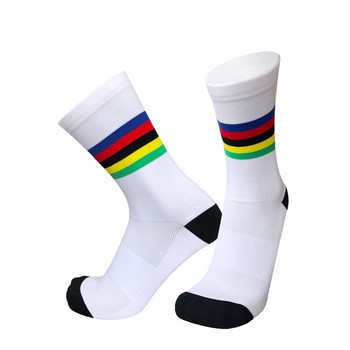 Νέες κάλτσες ποδηλασίας επιστολή Αθλητικές κάλτσες αναπνεύσιμη συμπίεση Outdoor Pro Competition Κάλτσες ποδηλάτου ανδρικές Calcetines Ciclismo