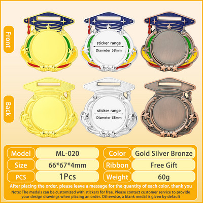 1 gab. Bērnu medaļa Bērnu zelta medaļas Uzvarētāja balvas medaļas Bērnu ballīšu spēles Balvas Balvas Medaļa Skolas sporta suvenīri Dāvana