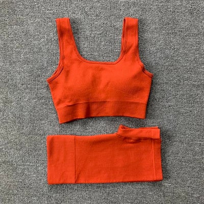 Naiste õmblusteta joogakomplekt Treeningkostüümid Sport rinnahoidja kõrge vöökohaga säärised Seksikad Deep-V jõusaaliriided 2021 uued spordirõivad