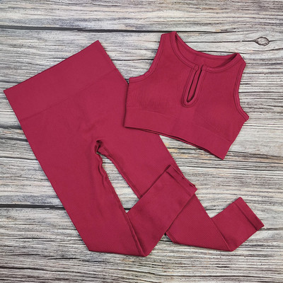 Valged joogakomplektid õmblusteta naiste jõusaalikomplekt, 2/3/4 tükki joogaülikonnad riided, naiste soonikkoes Aktiivrõivad Fitness Sportlikud rõivad naisterahvas