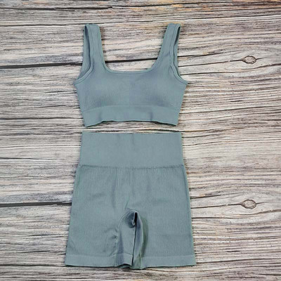 Valged joogakomplektid õmblusteta naiste jõusaalikomplekt, 2/3/4 tükki joogaülikonnad riided, naiste soonikkoes Aktiivrõivad Fitness Sportlikud rõivad naisterahvas