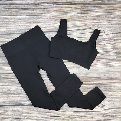 Valged joogakomplektid õmblusteta naiste jõusaalikomplekt, 2/3/4 tükki joogaülikonnad riided, naiste soonikkoes Aktiivrõivad Fitness Sportlikud rõivad naisterahvas