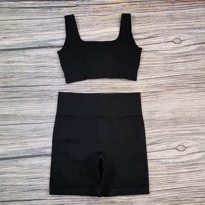 Valged joogakomplektid õmblusteta naiste jõusaalikomplekt, 2/3/4 tükki joogaülikonnad riided, naiste soonikkoes Aktiivrõivad Fitness Sportlikud rõivad naisterahvas