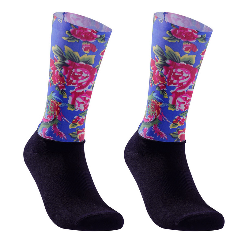 Zeķes Pro Aero Bike Team Bezšuvju Pretslīdes Ceļa Zeķes Āra sacīkšu Riteņbraukšanas Zeķes