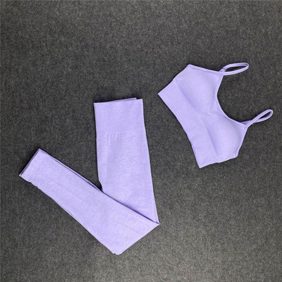 Bezšuvju sieviešu jogas komplekts treniņu krekli Sporta bikses krūšturis sporta kostīmi fitnesa šorti Crop Top ar augstu vidukli skriešanas legingi sporta komplekti