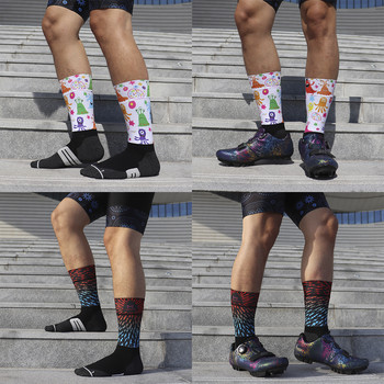 Κάλτσες Αθλητικές αντιολισθητικές κάλτσες συμπίεσης ποδηλάτου Επαγγελματικό ποδήλατο Κάλτσα ανδρών και γυναικών Αθλητικές κάλτσες δρόμου Αθλητικές κάλτσες ποδηλασίας