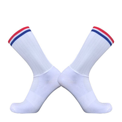 Neslystančios silikoninės besiūlės aerokojinės Naujos vasarinės kvėpuojančios dviračių kojinės vyrams, moterims plento dviračiams Calcetines Ciclismo