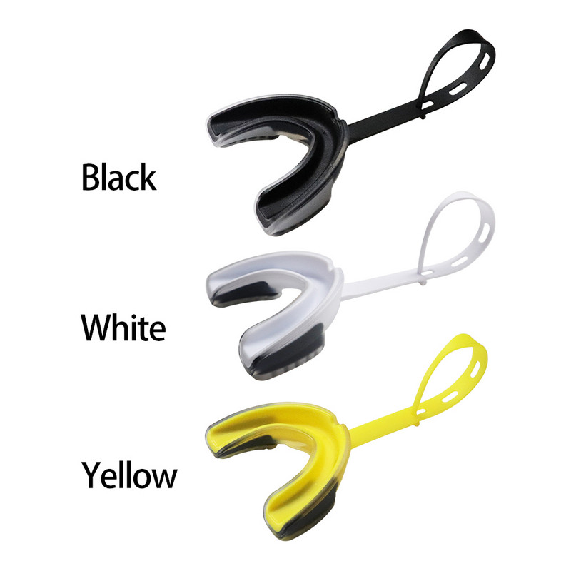 Zobu breketes Sporta Mutes aizsargs Hokeja Regbijs Pieaugušajiem Smaganu vairogs ar savienojošo siksnu Futbols Cīņas aizsargaprīkojums EVA