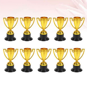 12 бр. Малък трофей Чаша Шампионски трофей с черна основа Награди за спечелване на награди за деца от детска градина Деца