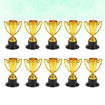 12 бр. Малък трофей Чаша Шампионски трофей с черна основа Награди за спечелване на награди за деца от детска градина Деца