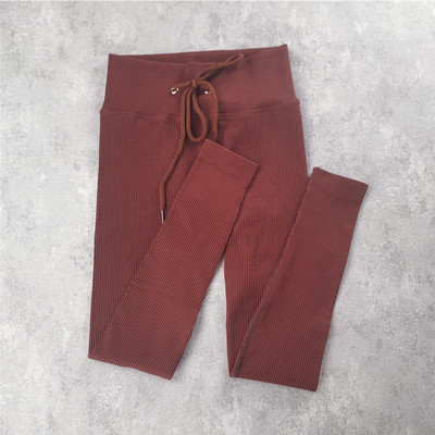 Sieviešu jogas komplekts bezšuvju 2 gab. Divdaļīgs Crop Tops ar garām piedurknēm legingi Treniņa apģērbs Valkājiet fitnesa Apģērbi Sporta kostīmi Trenažieru zāles komplekti