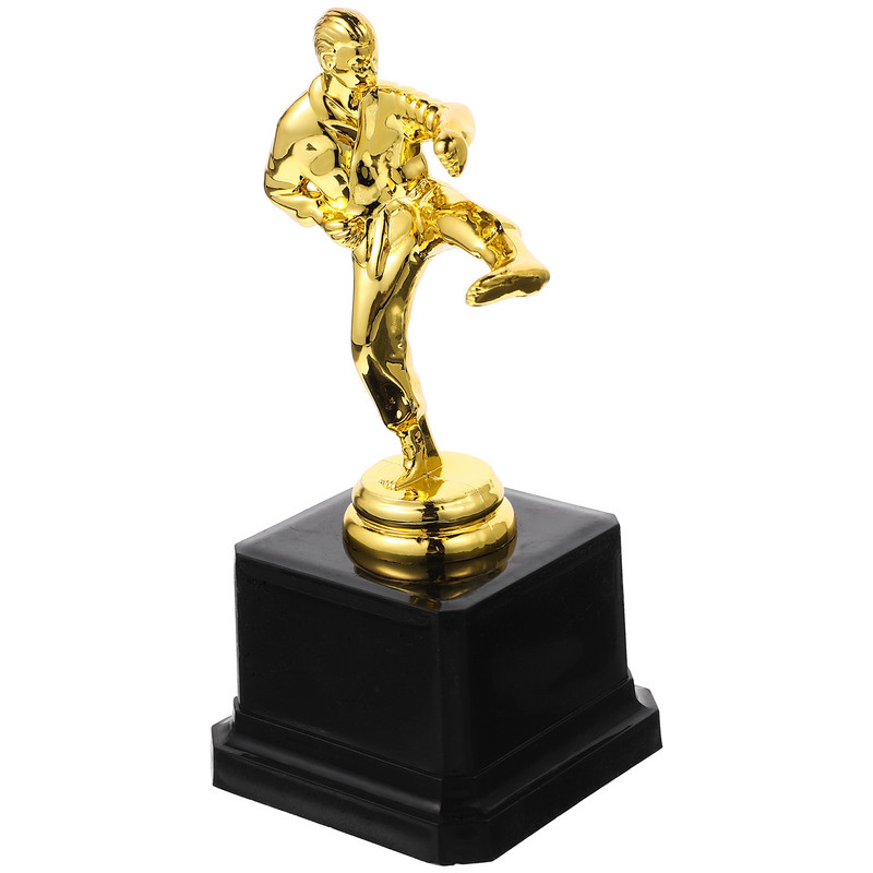 Taekwondo Trophy jalgpallimedalid, lastepidu, võistluslaua turniiri võitja auhind plastist tähistamise karikas, lasteauhinna kingitus