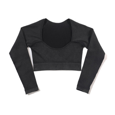 Set de yoga fără sudură, spălat cu nervuri, crop top, cămașă pentru femei, jambiere, ținută din două piese, îmbrăcăminte de antrenament, costum de gimnastică, seturi sport, haine