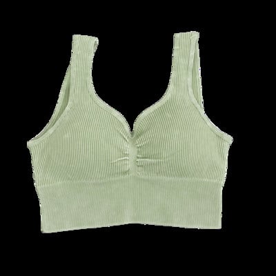 Set de yoga fără sudură, spălat cu nervuri, crop top, cămașă pentru femei, jambiere, ținută din două piese, îmbrăcăminte de antrenament, costum de gimnastică, seturi sport, haine