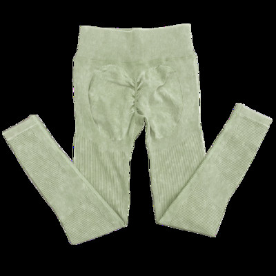 Set de yoga fără sudură, spălat cu nervuri, crop top, cămașă pentru femei, jambiere, ținută din două piese, îmbrăcăminte de antrenament, costum de gimnastică, seturi sport, haine